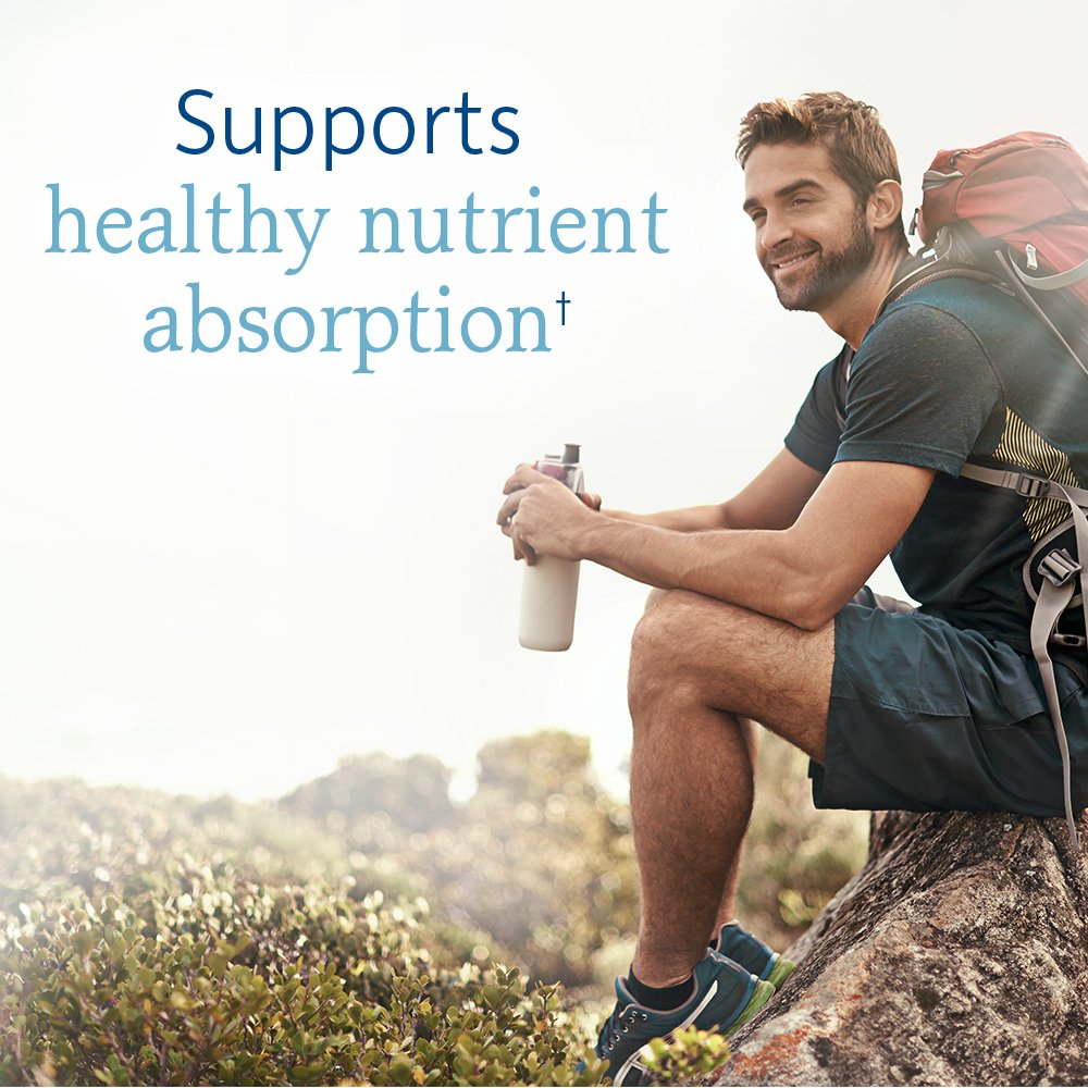 Digestive enzyme closeup from Garden of Life RAW Probiotics Men for lactose and casein digestion