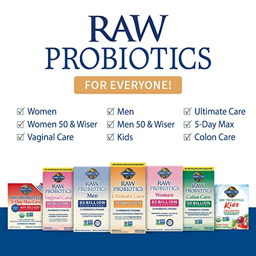 Refrigeration icon indicating storage guidance for Garden of Life RAW Probiotics Men