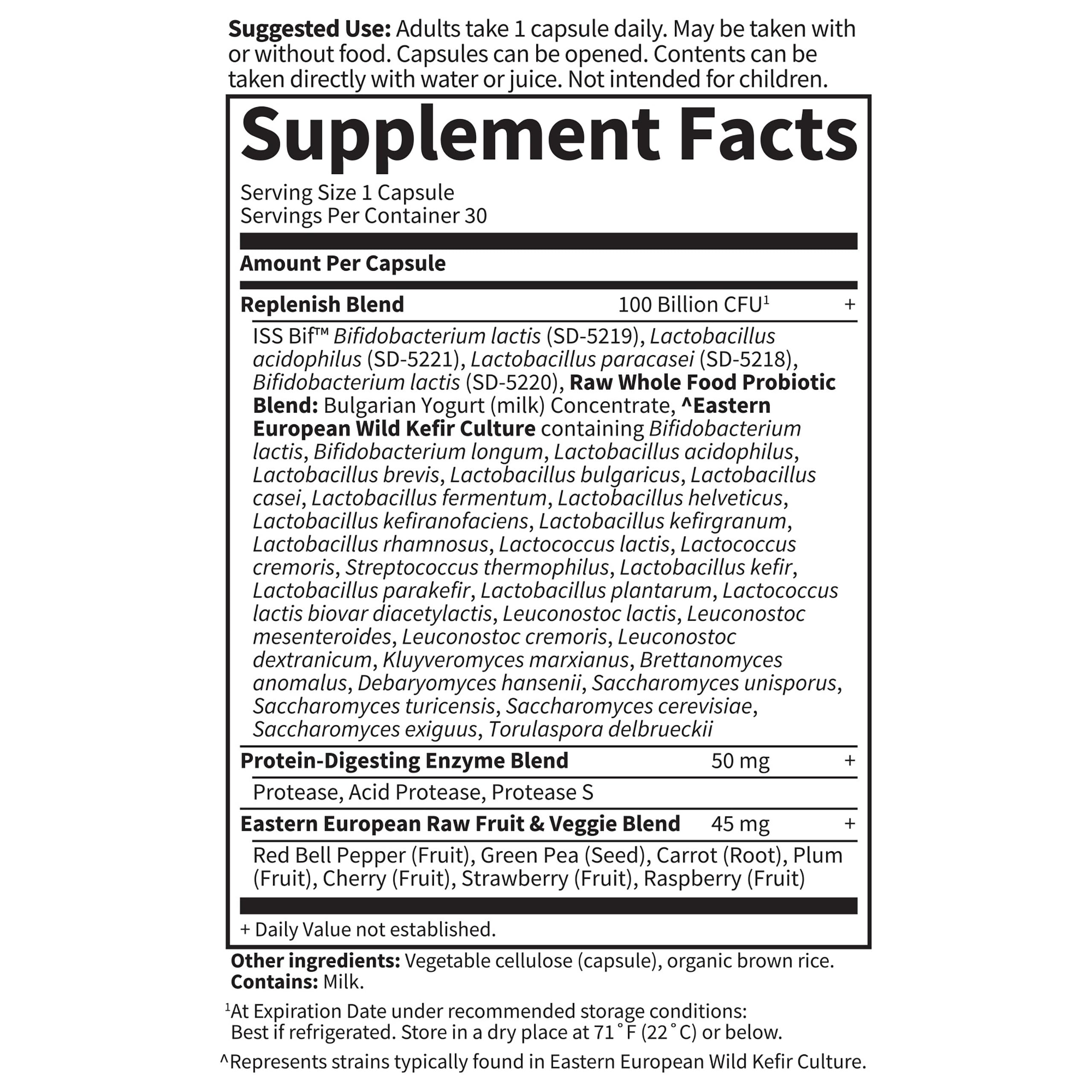 Garden of Life Raw Probiotics Ultimate Care capsules ready to support digestion