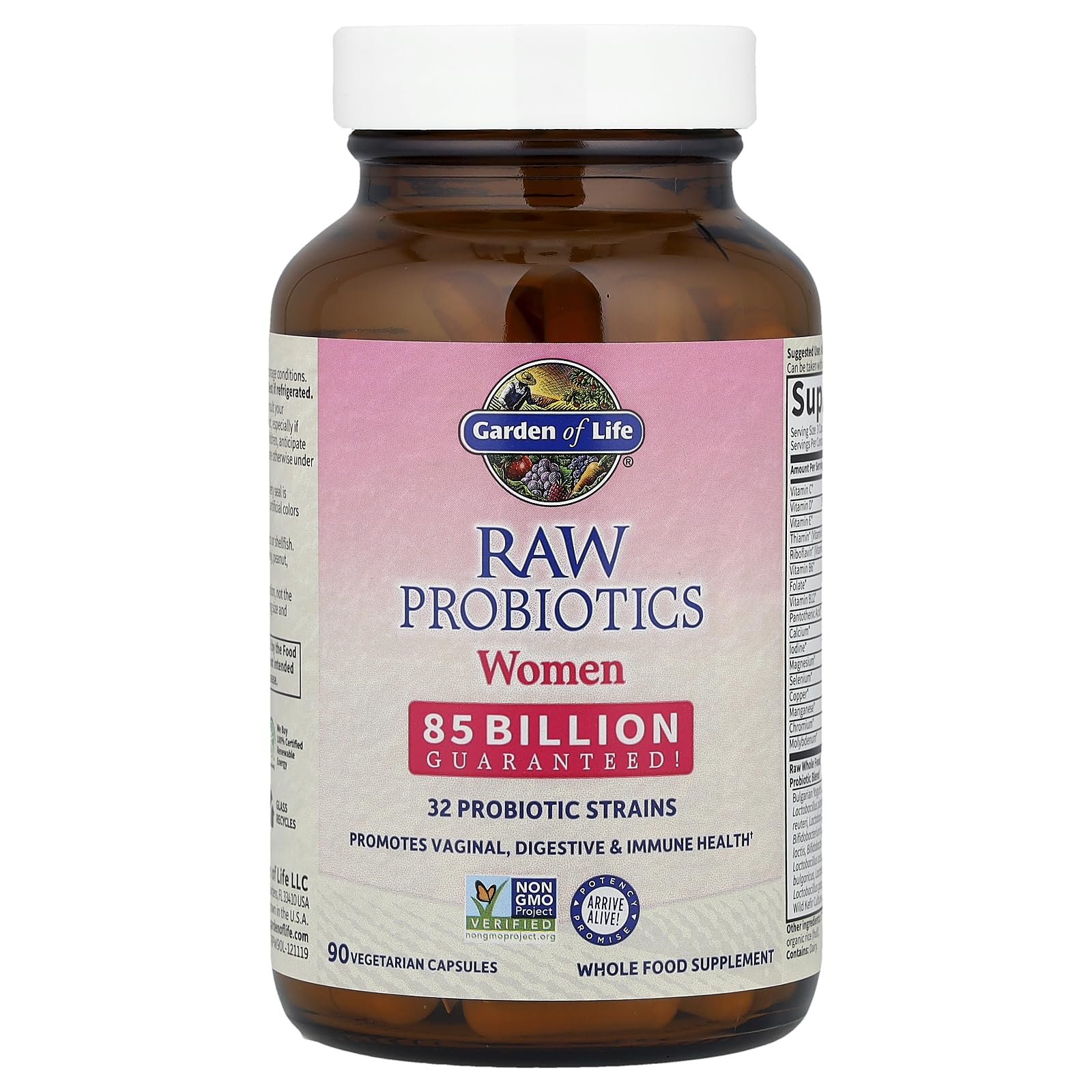 Garden of Life RAW Probiotics Women wild kefir culture enhances gut balance naturally
