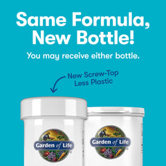 Garden of Life Restore front label highlights vegan, non-GMO, and dairy-free features.