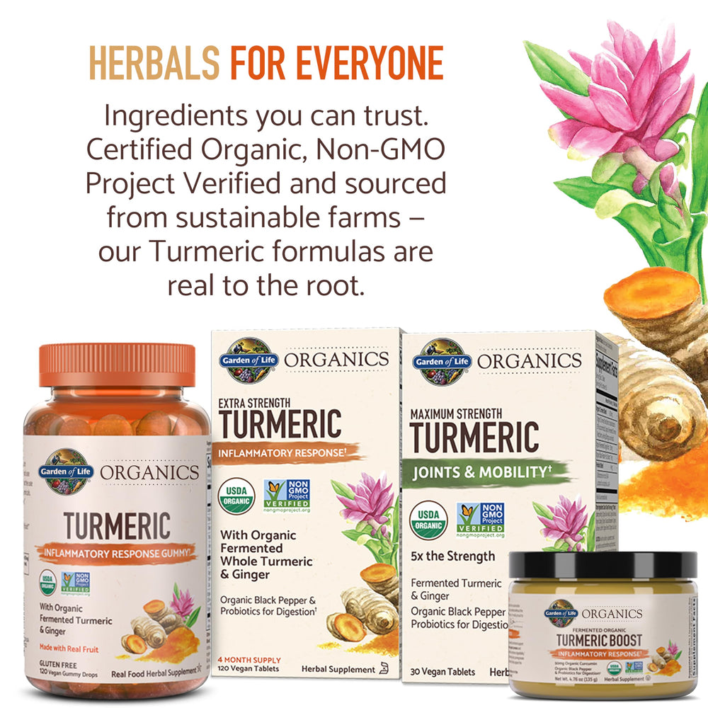 Garden of Life black pepper extract badge indicates enhanced nutrient absorption