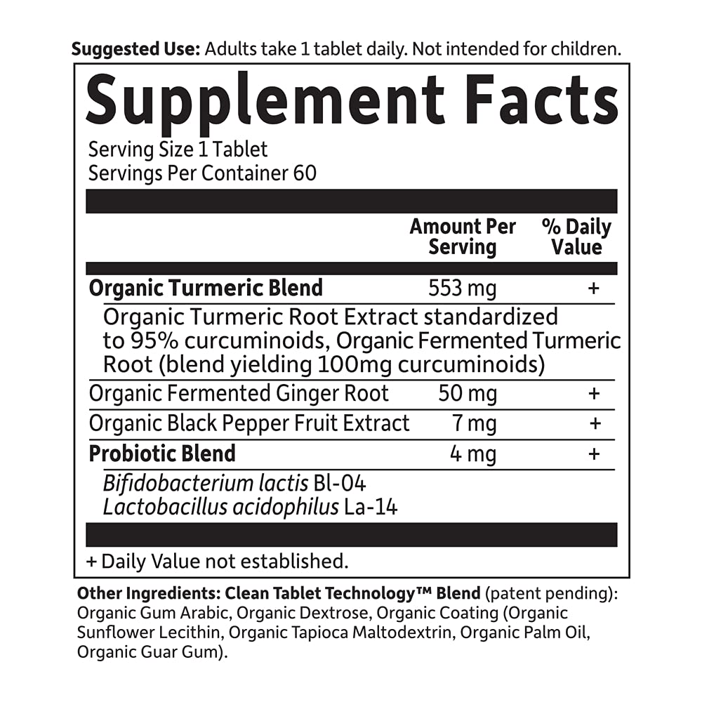 Garden of Life probiotics icon signals digestive support with turmeric