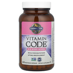 Vitamin Code 50 & Wiser probiotic enzyme blend visually supports digestion.