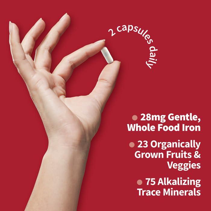 Garden of Life Vitamin Code Healthy Blood natural cofactors graphic emphasizes plant-based minerals
