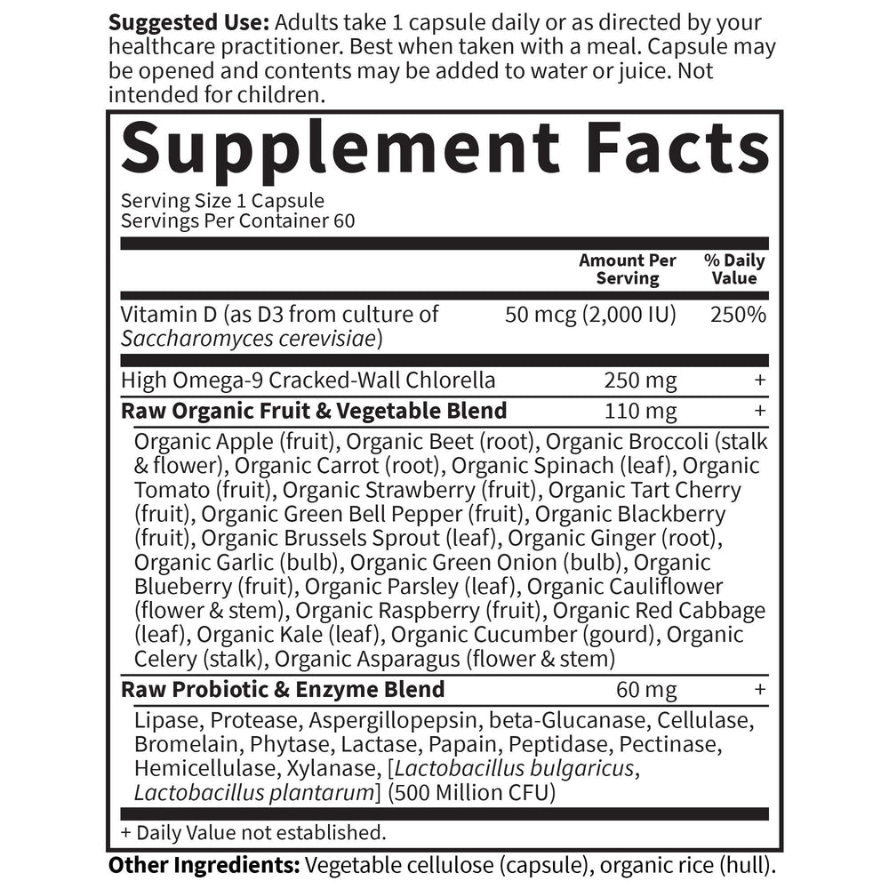 Garden of Life Vitamin D 2000 IU supporting immune health and bone health.