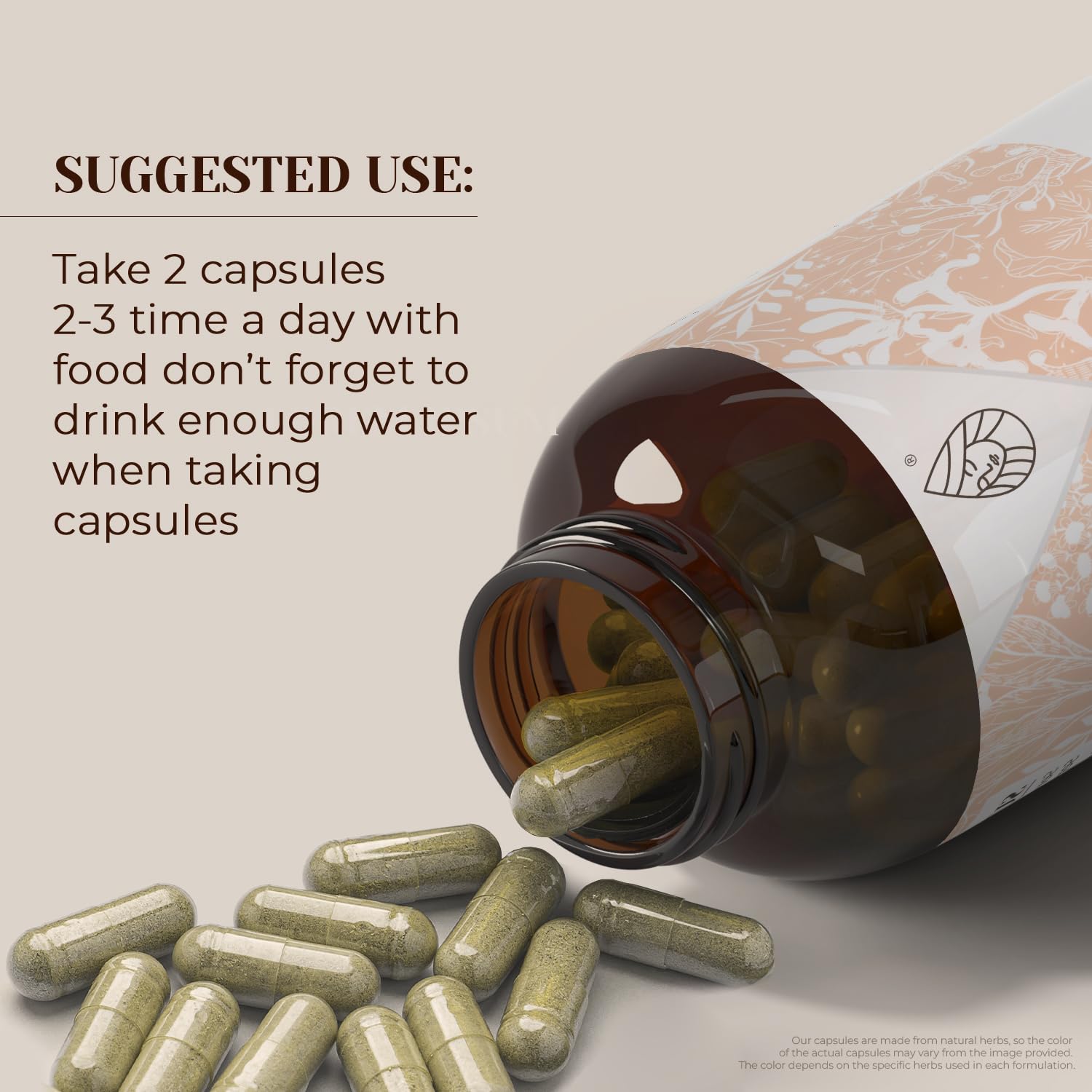 Close-up of Garden Organics Dandelion Leaf capsules highlighting vegetarian formula.