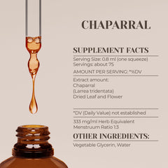 Garden Organics lab-tested purity label on tincture bottle for trustworthy herbal extract