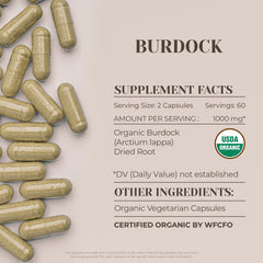 Garden Organics lab-tested burdock bottle for purity and trust