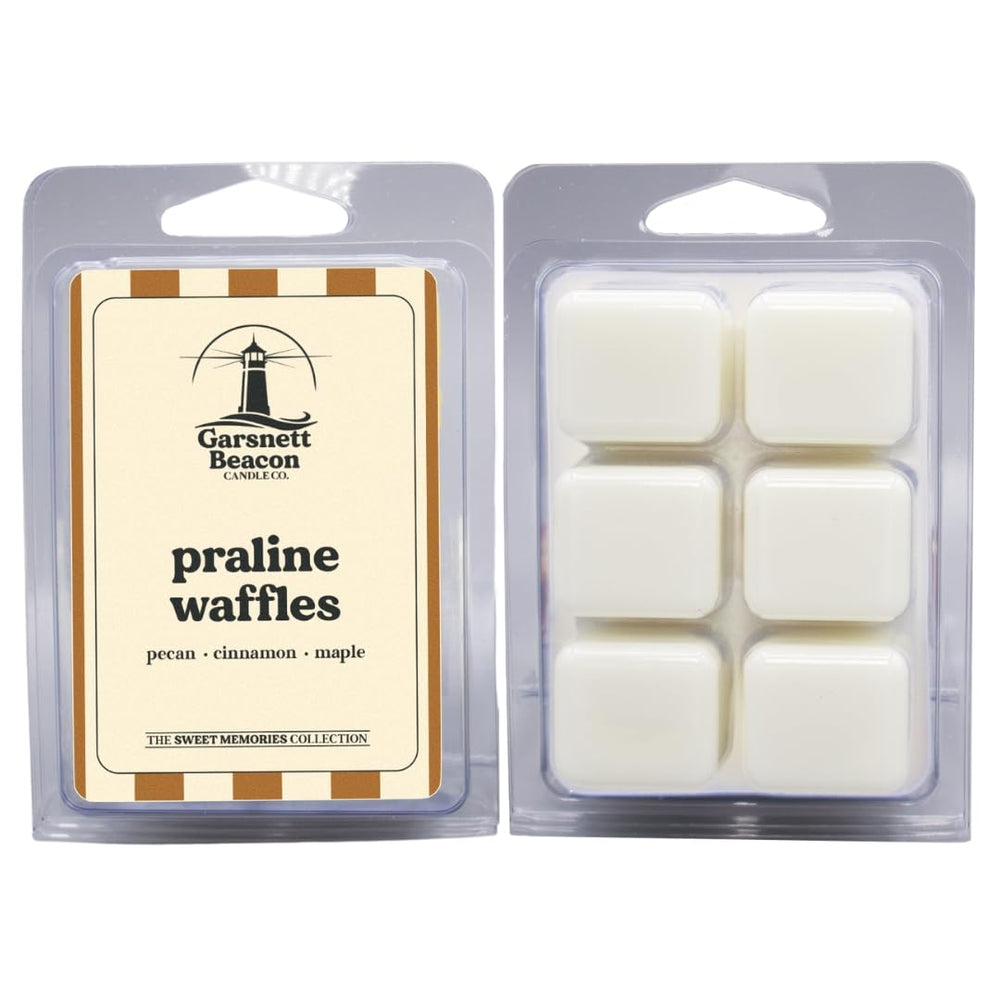 Garsnett Beacon Praline Waffles melts close-up of soy cubes releasing rich aroma.