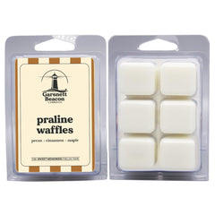 Garsnett Beacon Praline Waffles melts close-up of soy cubes releasing rich aroma.