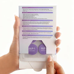 Garuluuuu GLP-1 patch on abdomen for convenient placement and ongoing comfort.