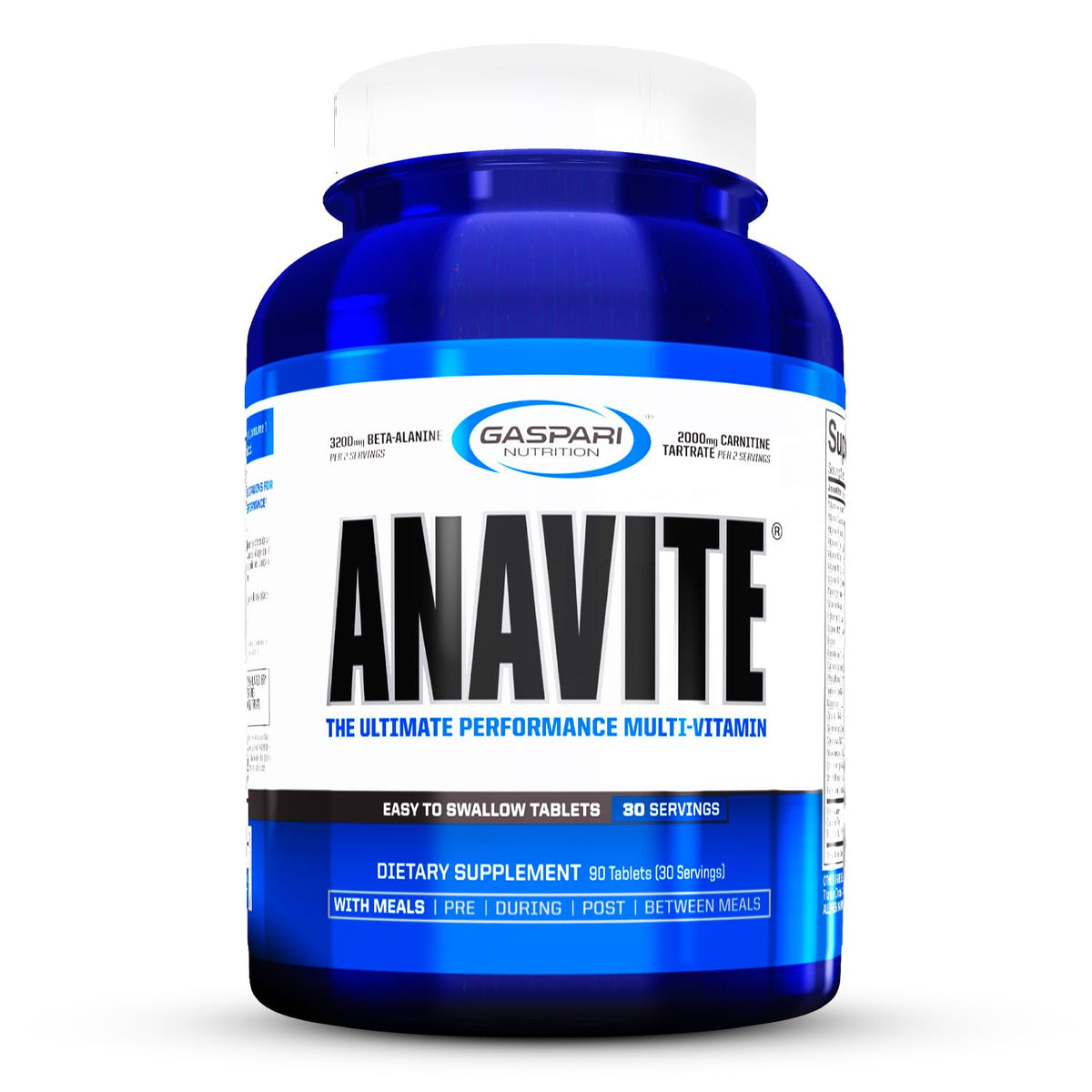 Gaspari Anavite bottle front view for daily wellness and performance.