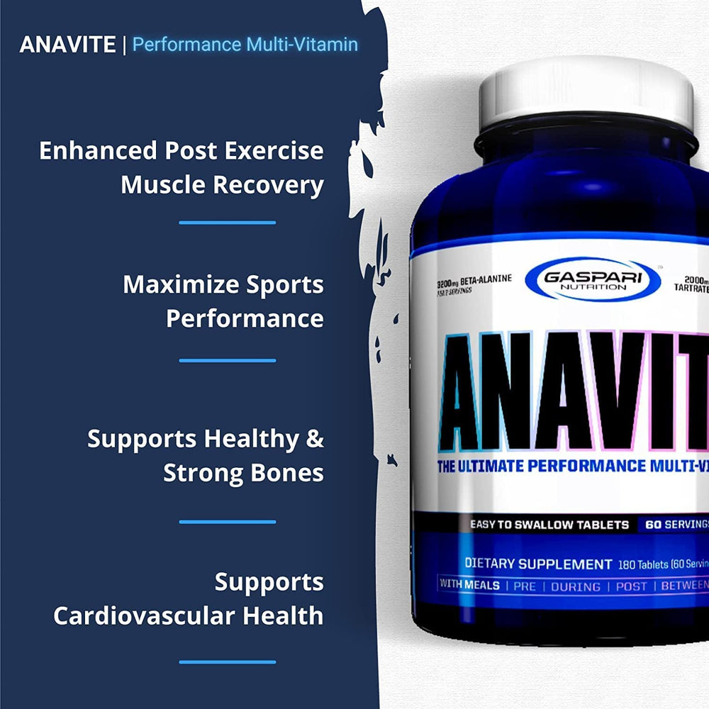 Gaspari Rapper Gaspari Anavite 5-in-1 Multivitamin Pack – 30 Servings, Full Spectrum ...