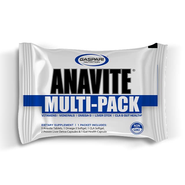 Gaspari Anavite ingredient panel detailing vitamins, minerals, and amino acids