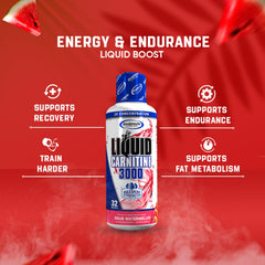 Gaspari Liquid L-Carnitine 3000 measuring spoon ensures proper serving.