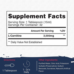 Gaspari Liquid L-Carnitine glass with orange liquid suggests refreshing, stimulant-free energy support.