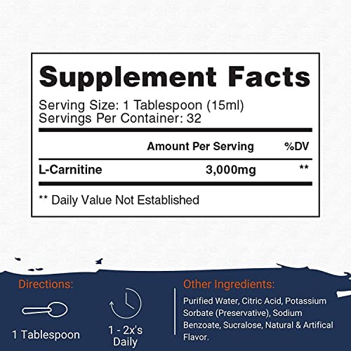 Gaspari Liquid L-Carnitine being poured for easy pre-workout dosing.