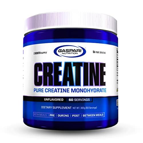 Gaspari Nutrition creatine monohydrate packaging emphasizing clean formula