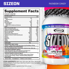 Gaspari Nutrition SizeOn tub shows powder designed for rapid intra-workout use.