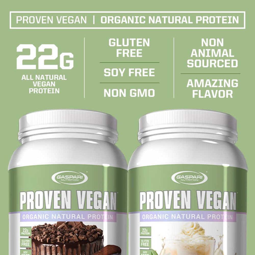 Gaspari Proven Vegan Protein scoop ready to measure a plant-based serving for shakes.