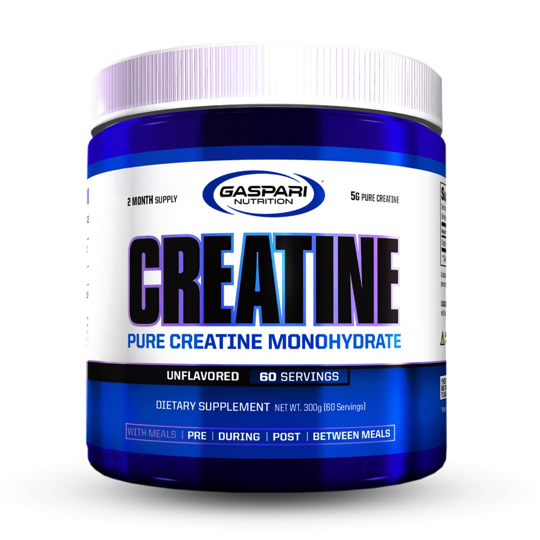 Gaspari Pure Creatine Monohydrate bottle for lean gains and consistent dosing
