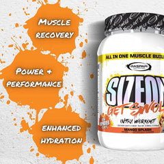 Gaspari SizeOn Mango Splash container-front shows premium formula and packaging