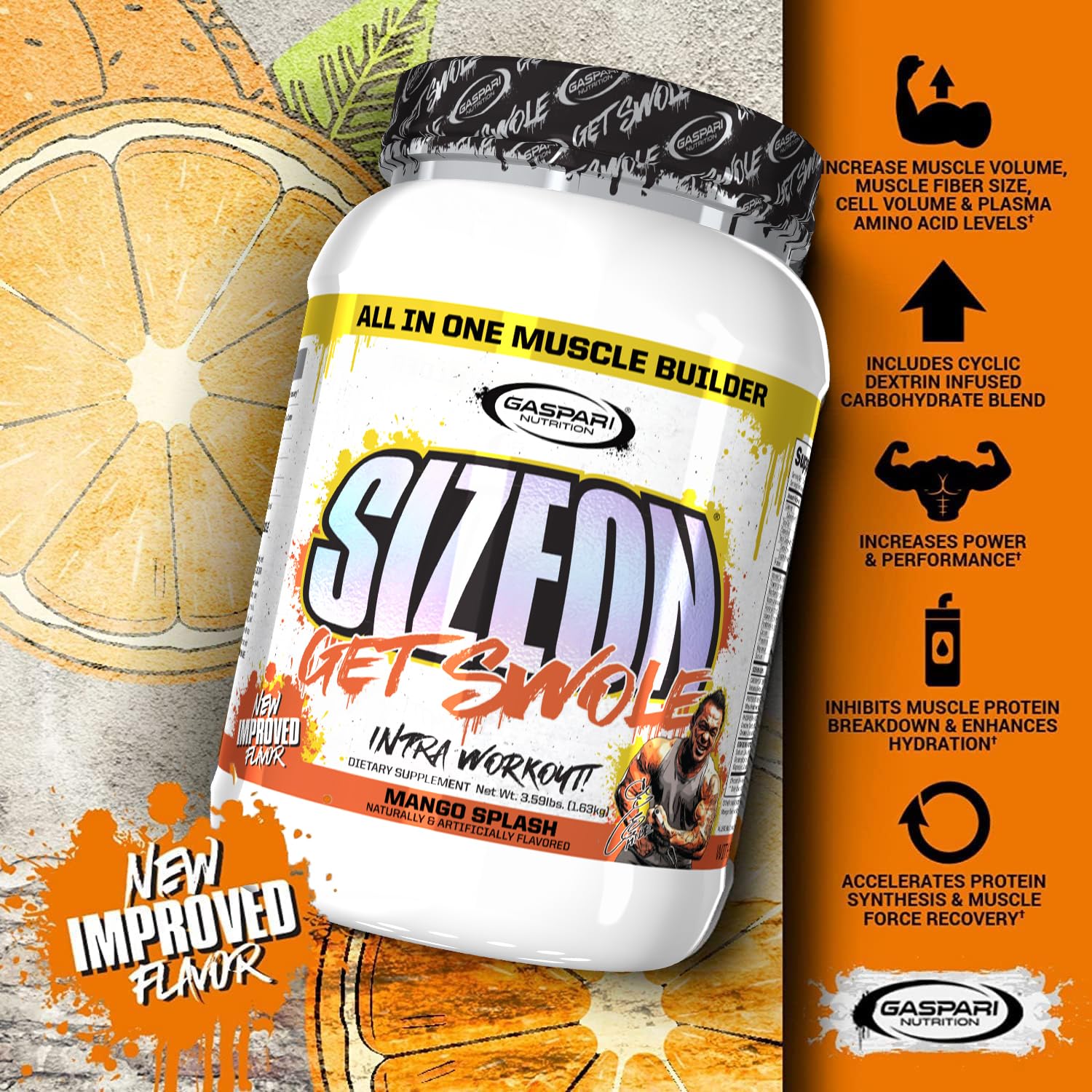 Gaspari SizeOn Mango Splash mixing-glass shows quick mixability