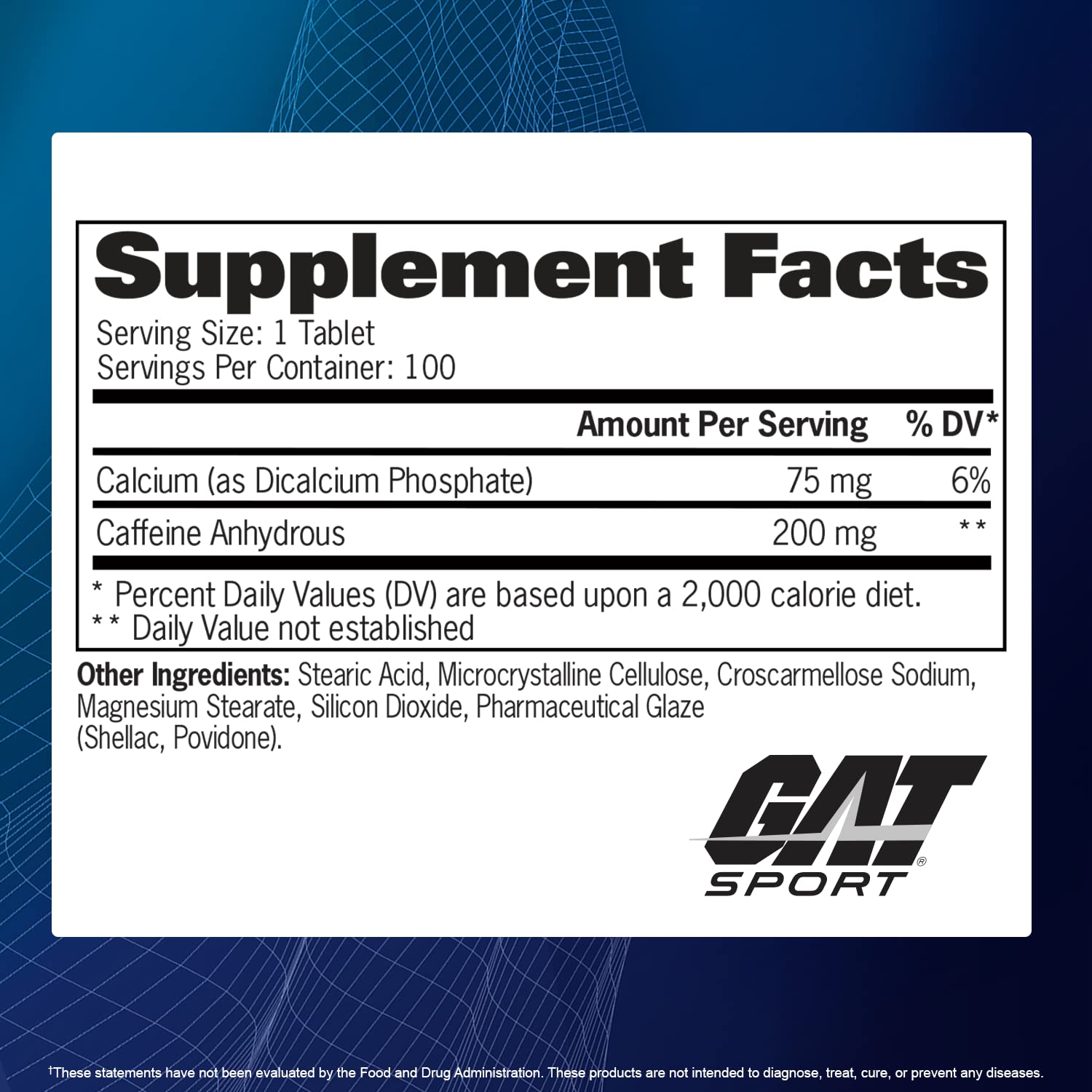 GAT Sport Essentials caffeine lifestyle shot suggesting active routine and focus.
