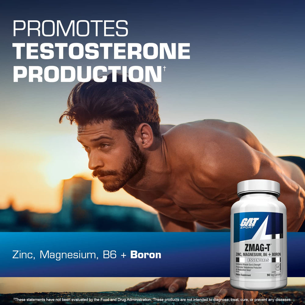 GAT SPORT ZMAG-T capsules close-up suggesting sleep-friendly recovery.