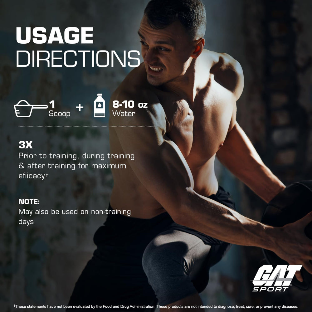 GAT SPORT Flexx EAAs iced-glass presentation emphasizes refreshing hydration on gym days