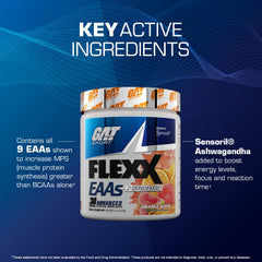 GAT SPORT Flexx EAAs scoop showcases convenient serving size for workouts