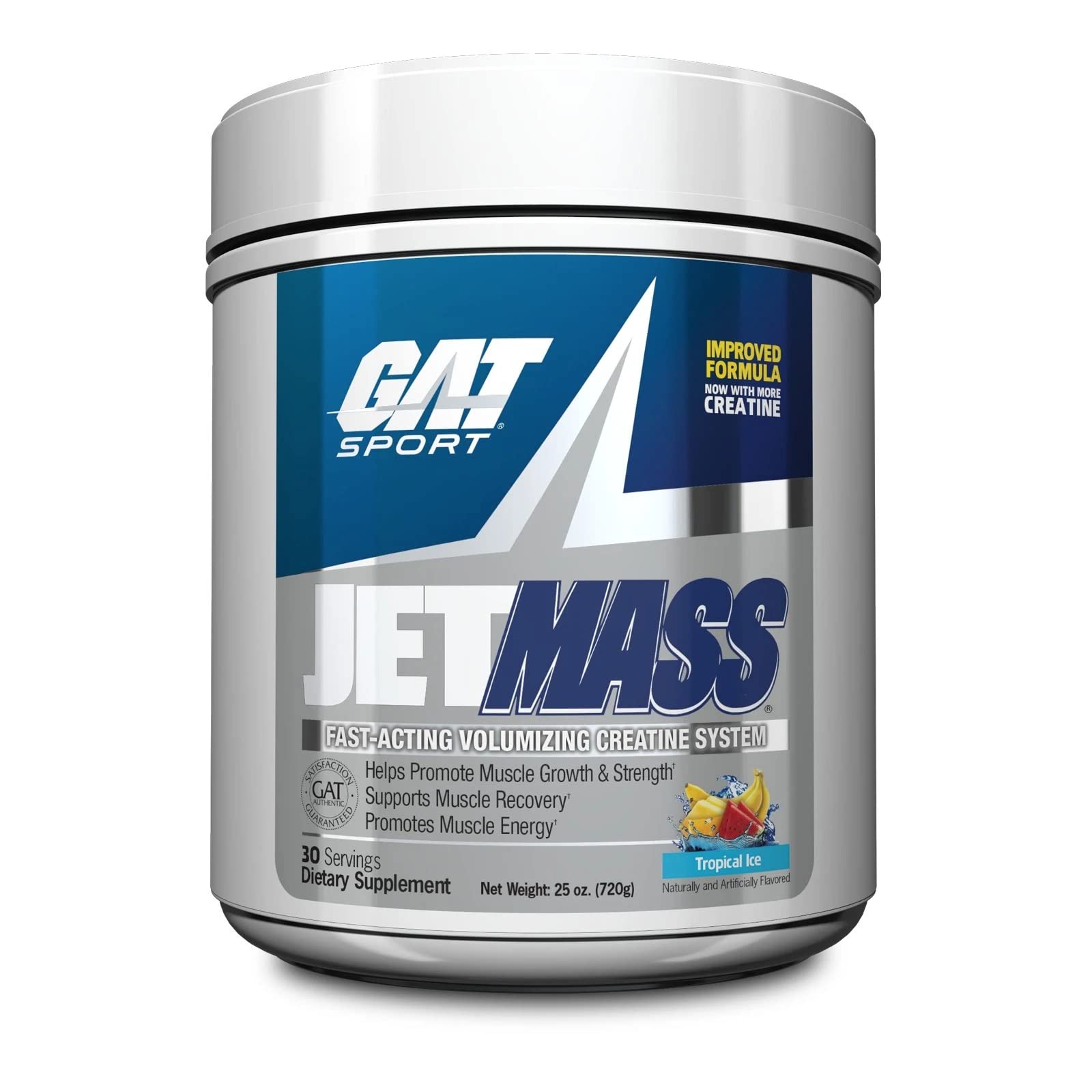GAT SPORT JetMass tropical-ice bottle ready for intense workouts and muscle support