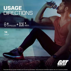 GAT SPORT tablets close-up showing compact, easy-to-swallow form for daily use.