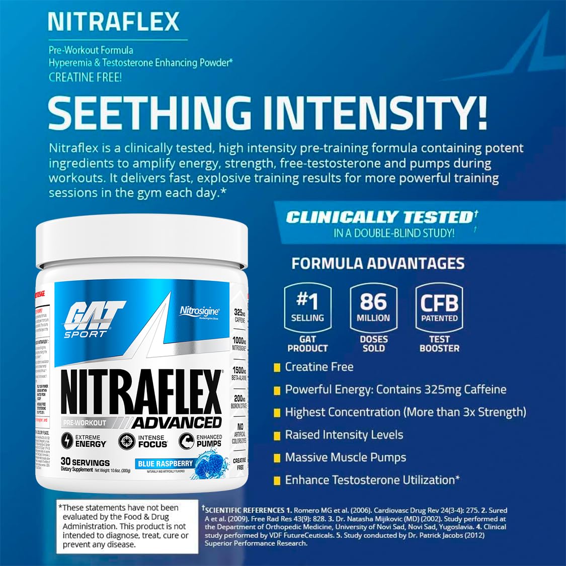 Close-up of ingredients highlighting Nitrosigine and L-Citrulline for better pumps.