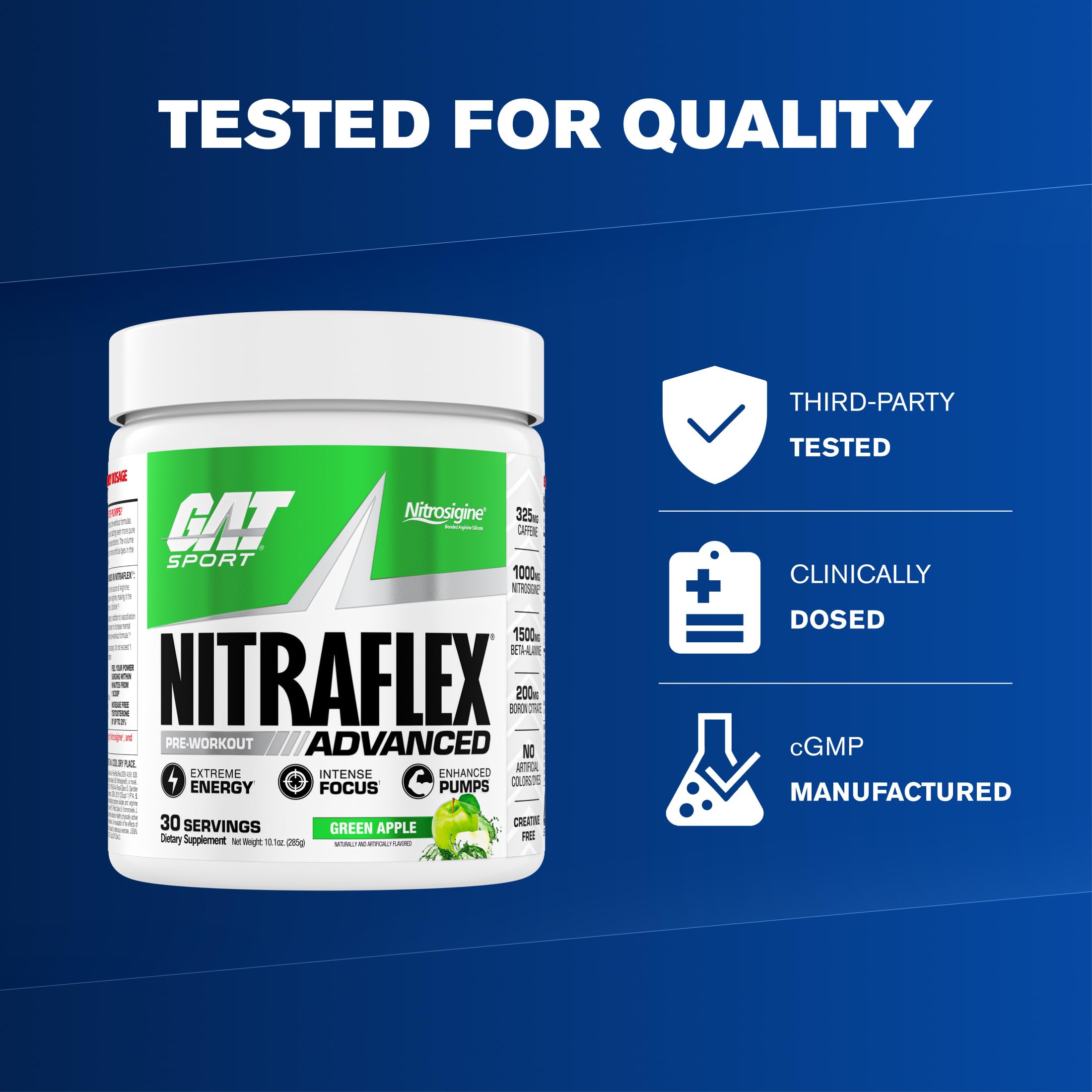 GAT SPORT Nitraflex mixed drink in glass demonstrating ready-to-drink clarity