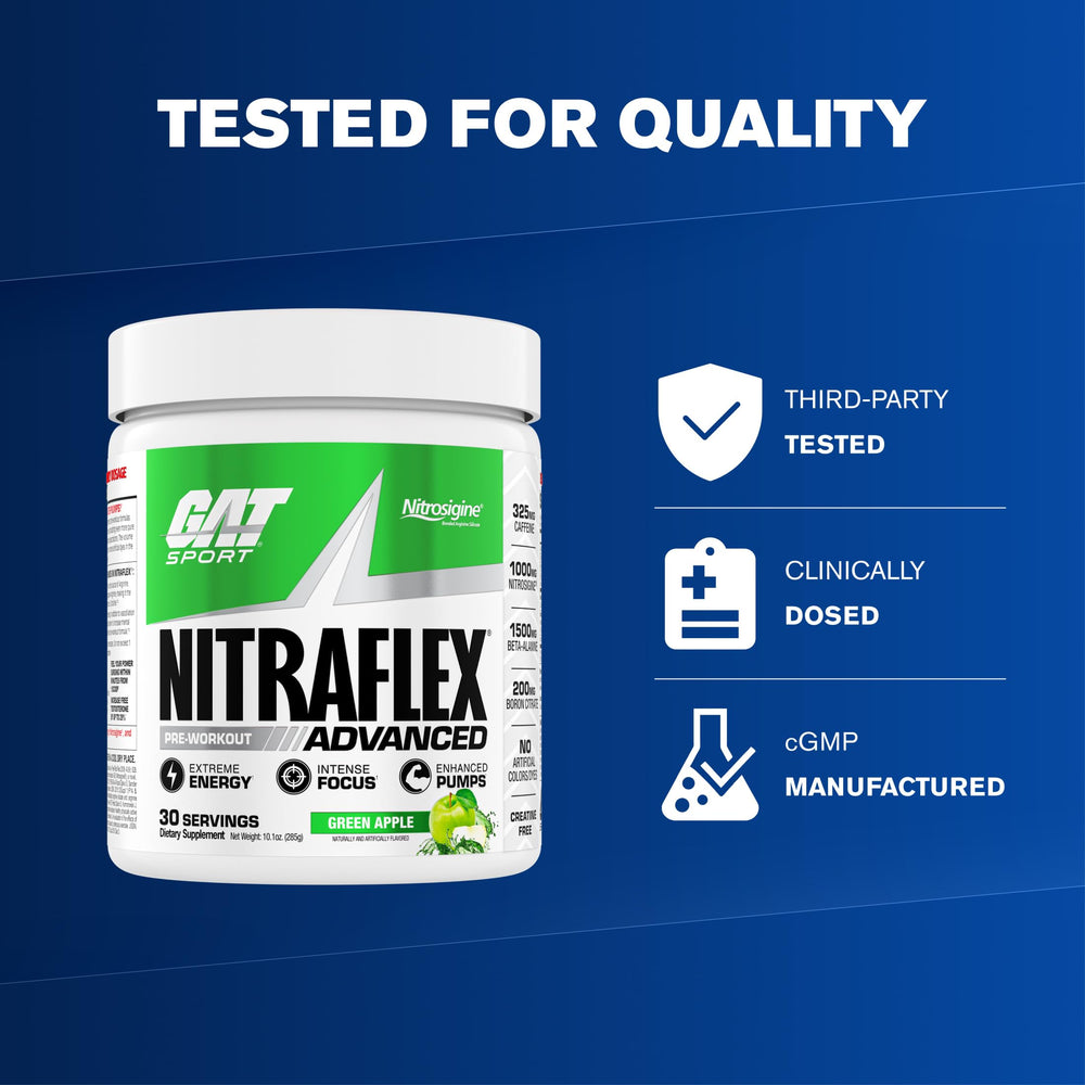 GAT SPORT Nitraflex mixed drink in glass demonstrating ready-to-drink clarity