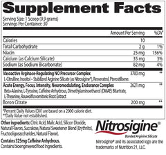 Nitraflex powder scoop in hand demonstrates quick energy lift.