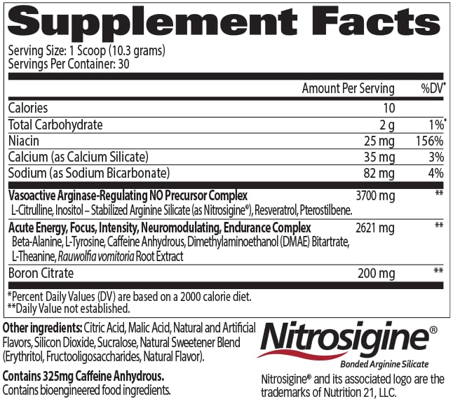 Nitraflex scoop dispense highlighting convenient one scoop serving for quick workouts