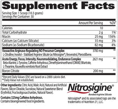 Nitraflex scoop dispense highlighting convenient one scoop serving for quick workouts
