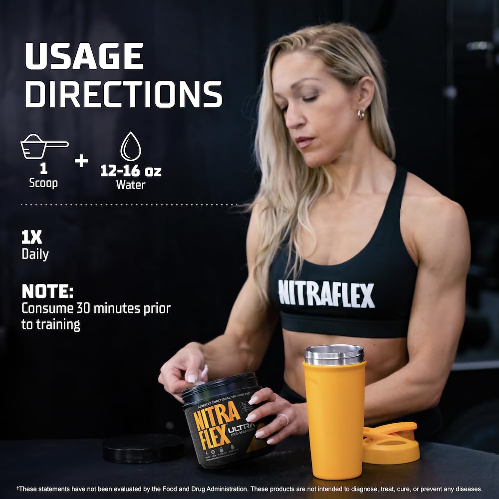Nitraflex Ultra pump moment during a workout session.