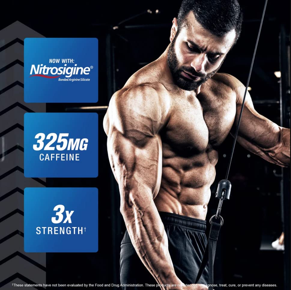 Nitraflex in workout scene suggests enhanced endurance during dynamic training sessions