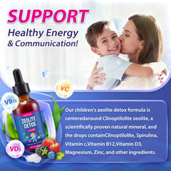 Droppers demonstrate easy, measured 2 ml daily use for kids