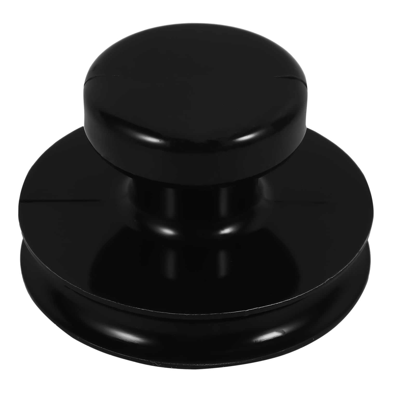 Gatuida suction bowl lifter black handle securely lifts sound bowls.