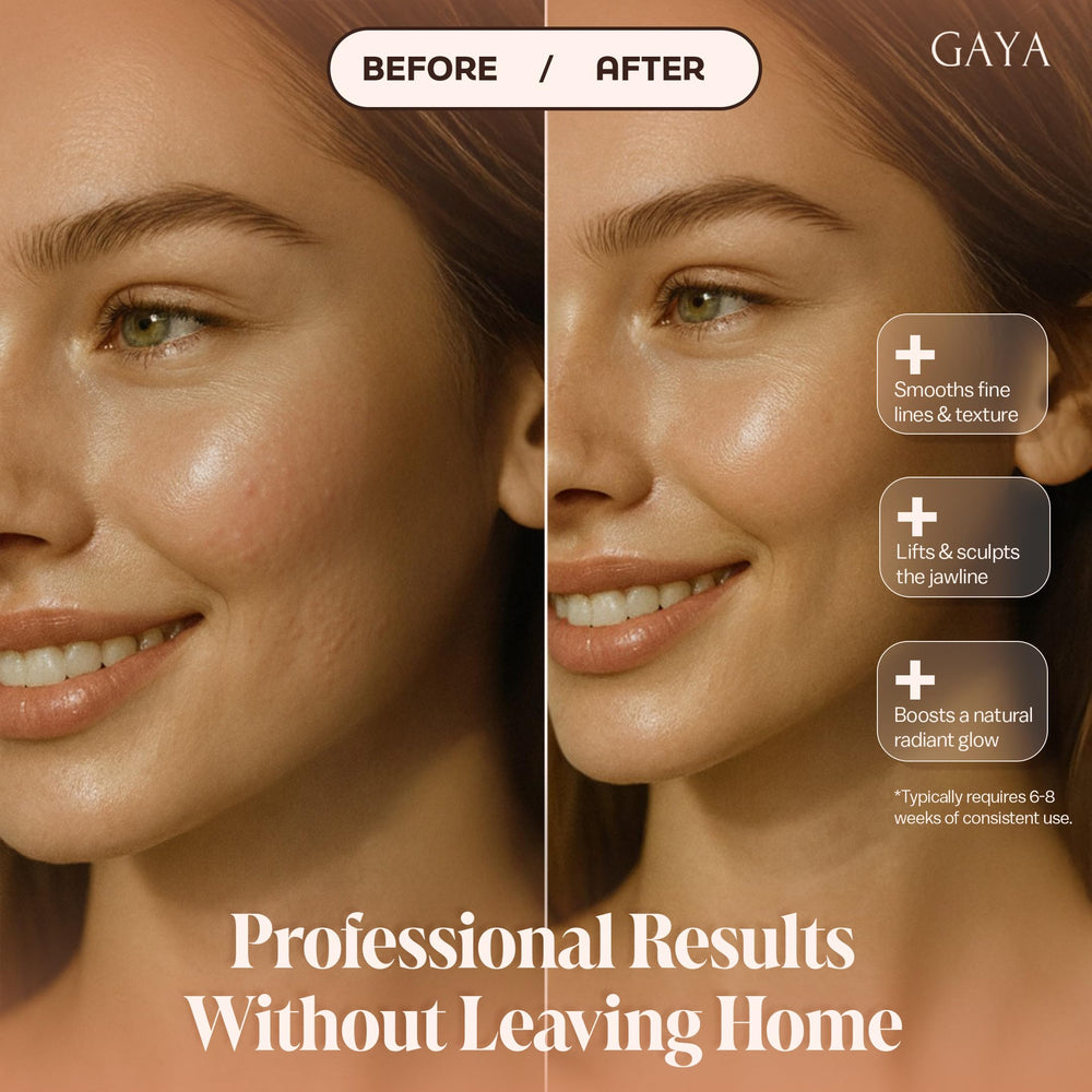 GAYA Cordless design with Type-C charging for on-the-go skincare
