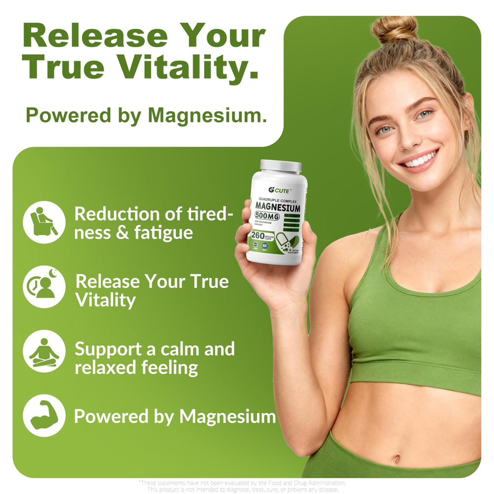 GCUTE capsules pour into glass illustrating easy daily intake