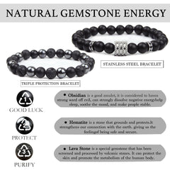 GDLKPYHS hematite bead close-up emphasizing grounding style