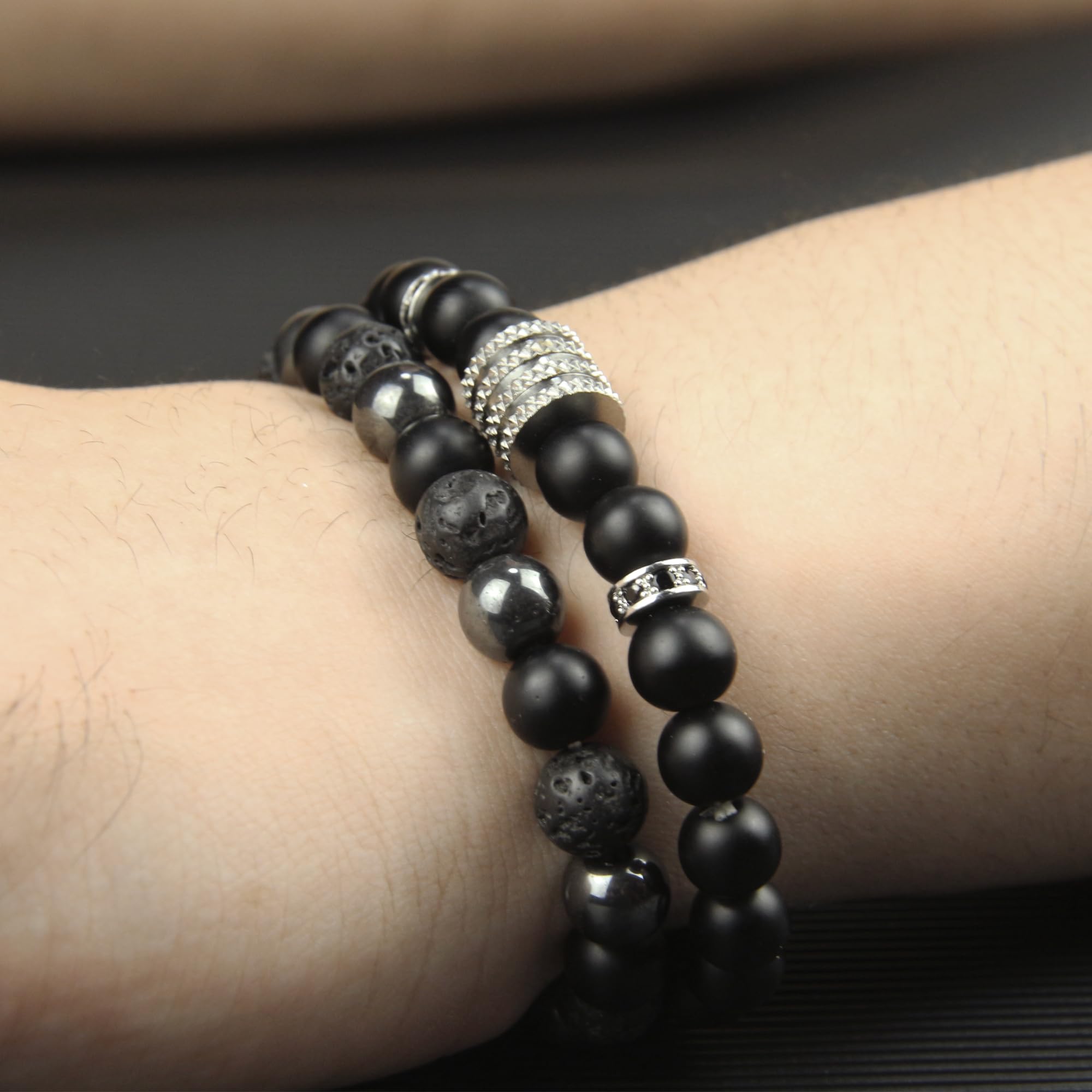 GDLKPYHS bracelet interior size around 7.5 inches for most wrists