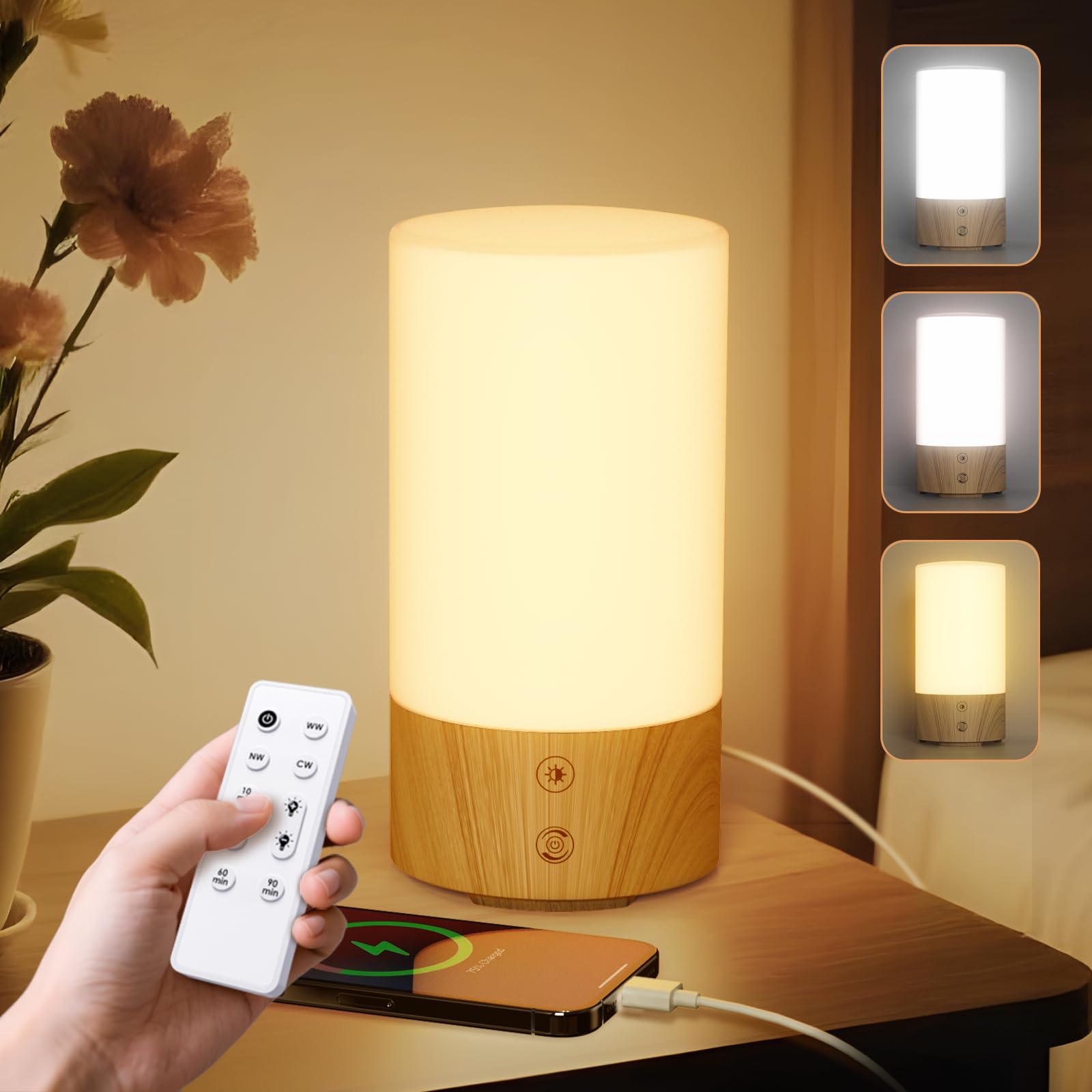 Geecent Light Therapy Lamp front view demonstrates bright UV-free daylight