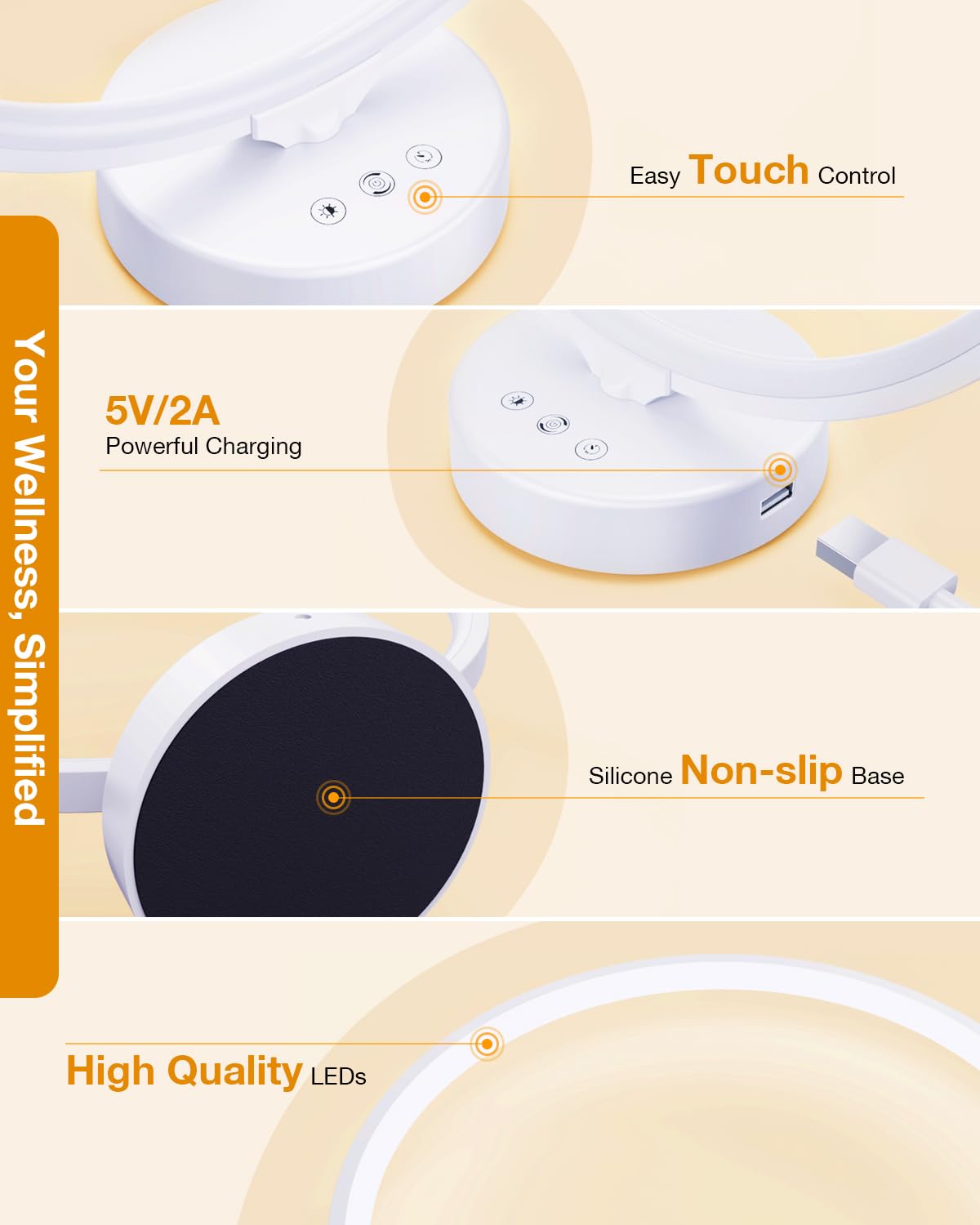 Geecent Sun Lamp durable aluminum construction for long-term use
